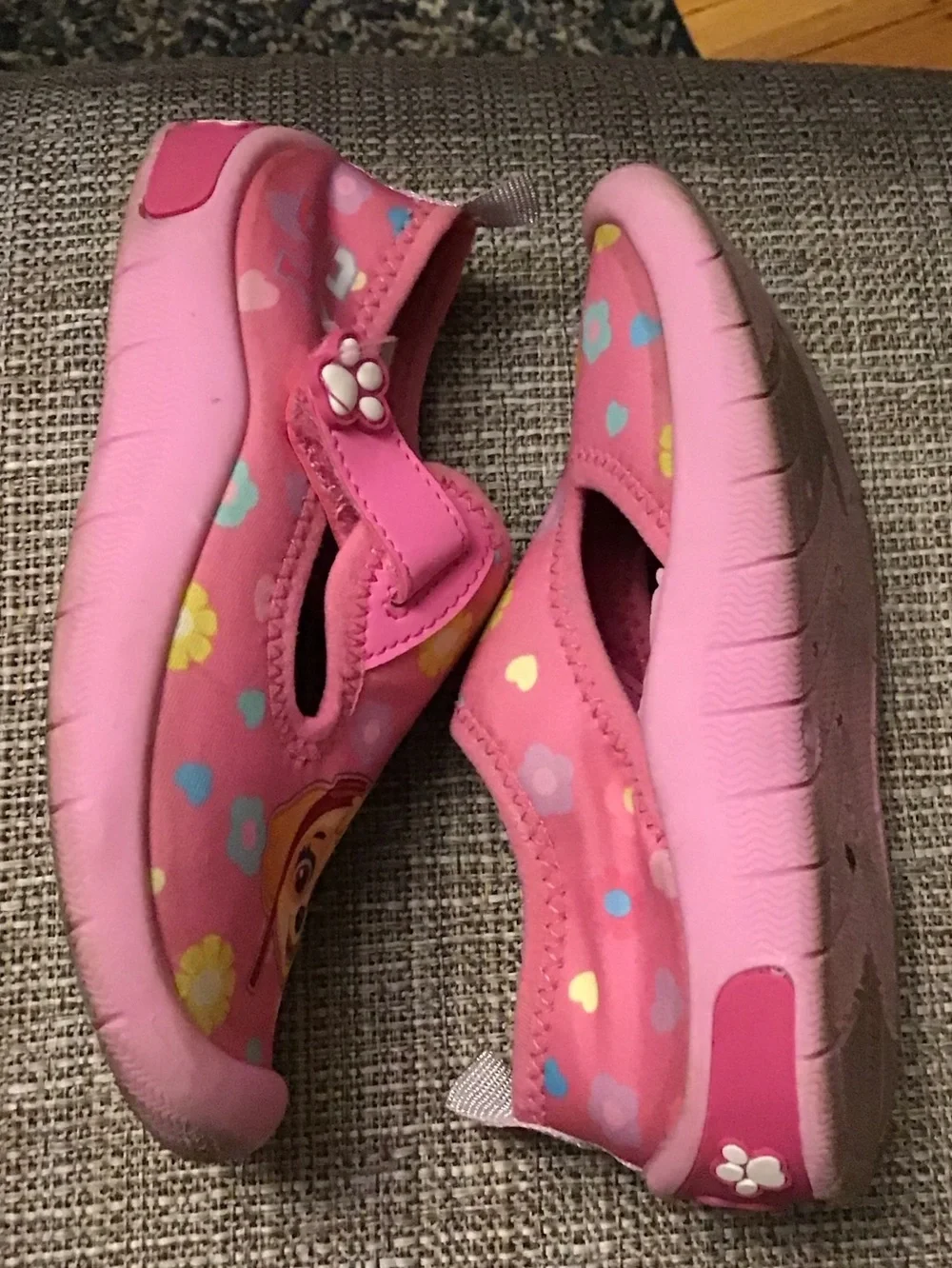 Kids paw patrol swim shoes size 10